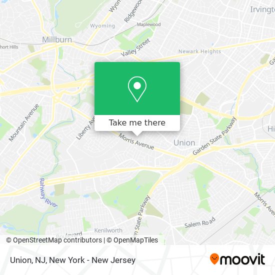 Union, NJ map