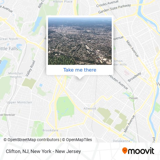 Mapa de Clifton, NJ