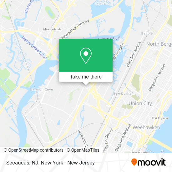 Secaucus, NJ map