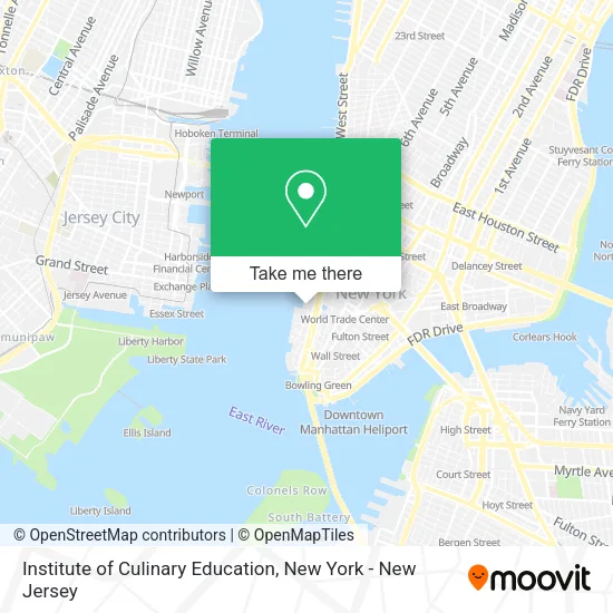 Institute of Culinary Education map