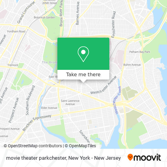 movie theater parkchester map