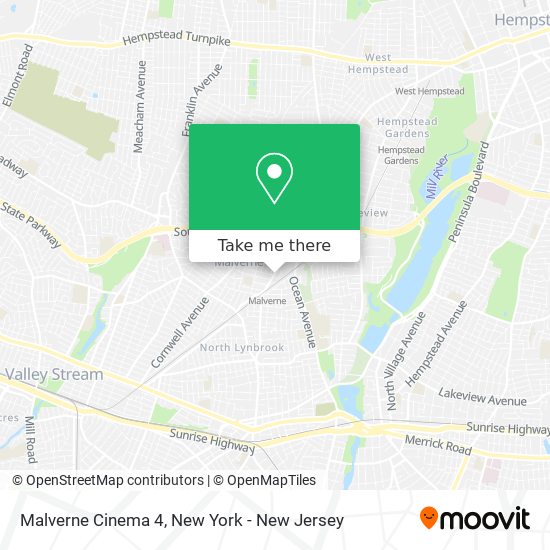 Malverne Cinema 4 map