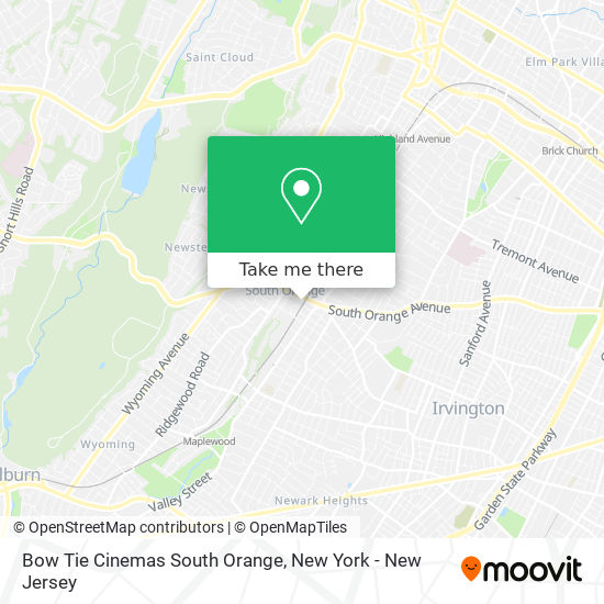 Mapa de Bow Tie Cinemas South Orange