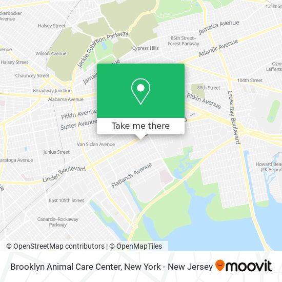 Brooklyn Animal Care Center map