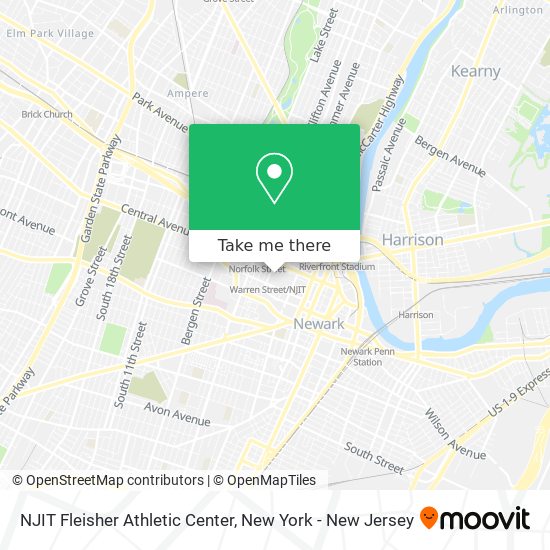 Mapa de NJIT Fleisher Athletic Center
