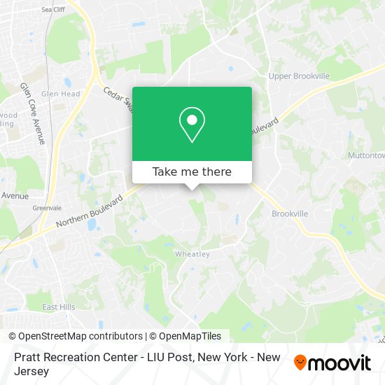 Pratt Recreation Center - LIU Post map
