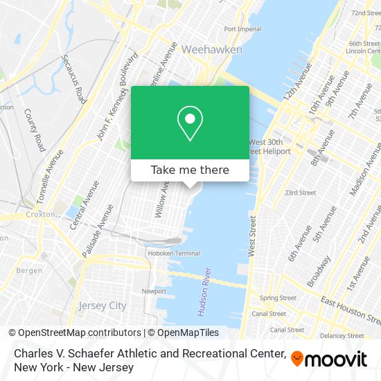 Charles V. Schaefer Athletic and Recreational Center map