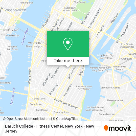 Mapa de Baruch College - Fitness Center