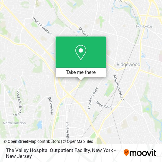 The Valley Hospital Outpatient Facility map