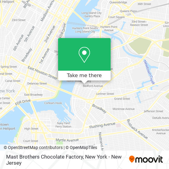 Mast Brothers Chocolate Factory map