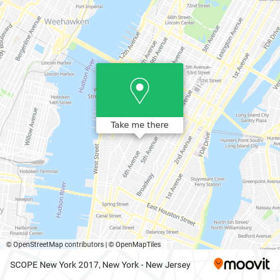 Mapa de SCOPE New York 2017