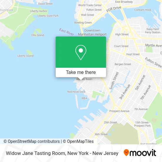 Widow Jane Tasting Room map