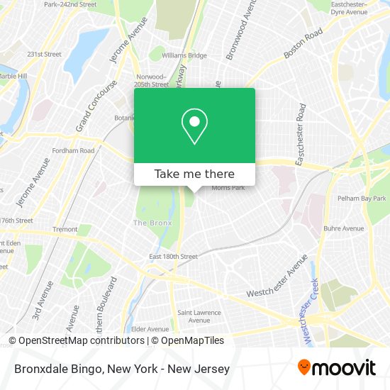 Bronxdale Bingo map