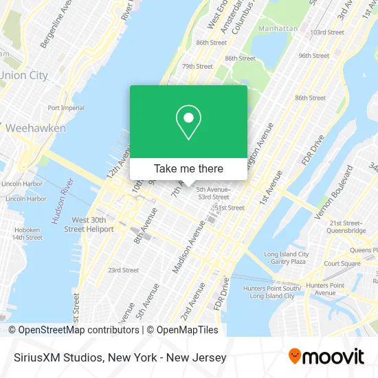 SiriusXM Studios map