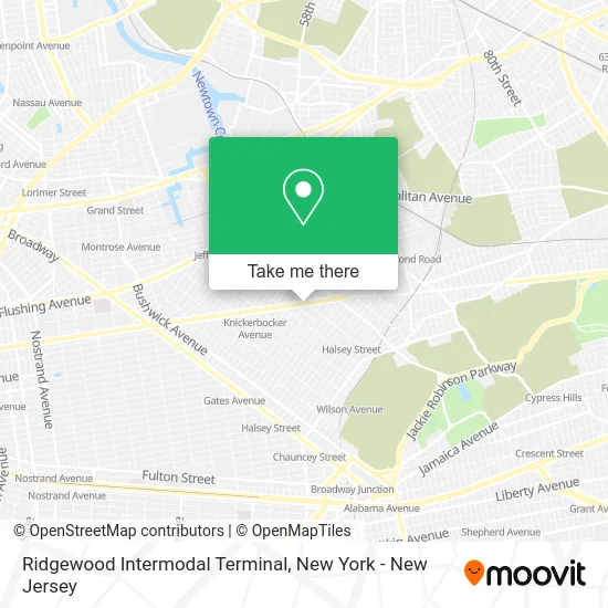 Ridgewood Intermodal Terminal map