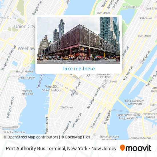 How to get to Port Authority Bus Terminal in Manhattan by Subway