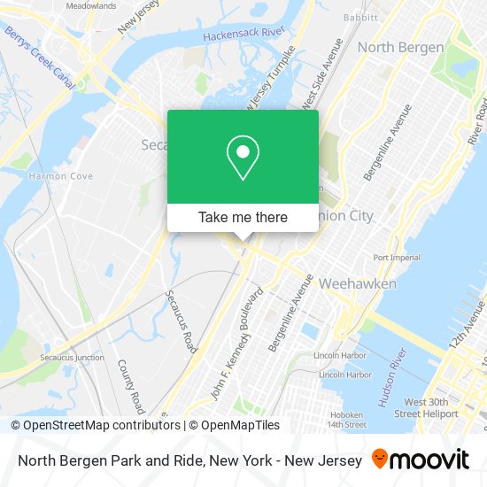 Mapa de North Bergen Park and Ride