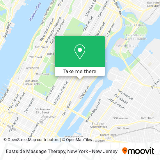Eastside Massage Therapy map