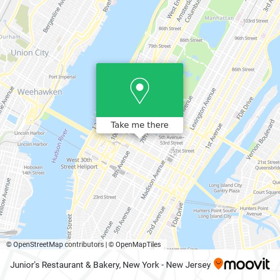 Junior's Restaurant & Bakery map
