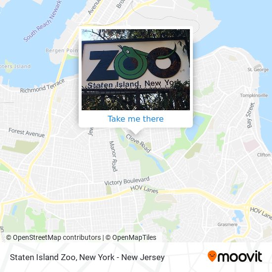 Staten Island Zoo map