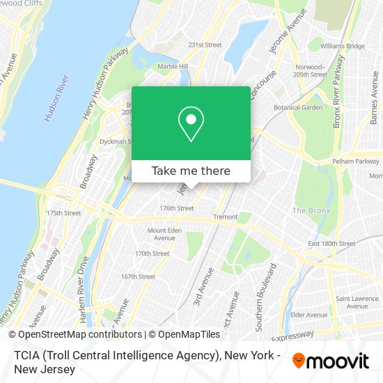 TCIA (Troll Central Intelligence Agency) map