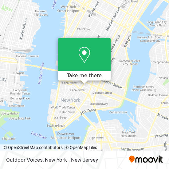 Outdoor Voices map