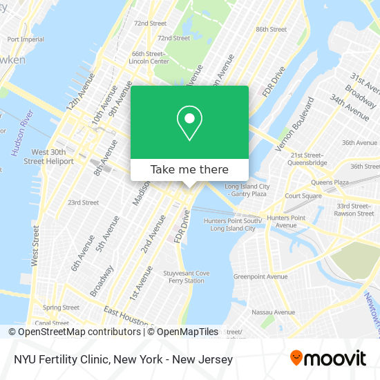 Mapa de NYU Fertility Clinic