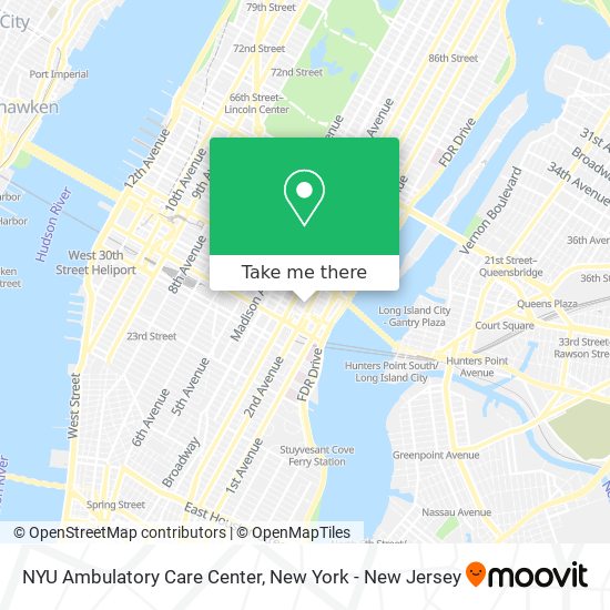 Mapa de NYU Ambulatory Care Center