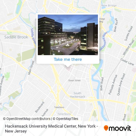Hackensack University Medical Center map