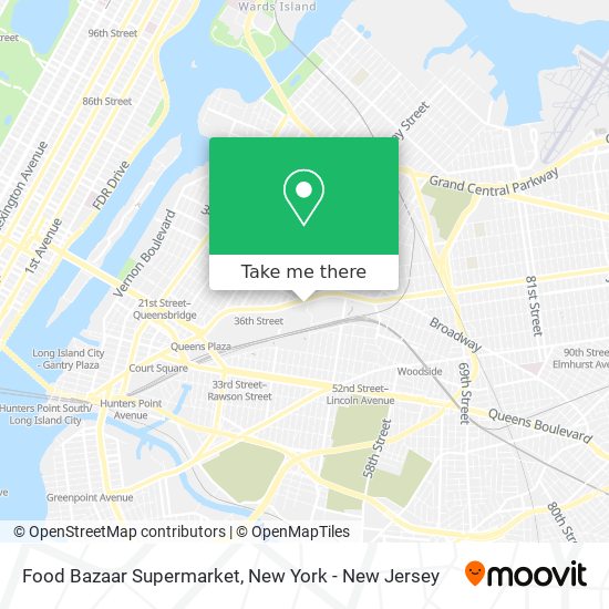 Mapa de Food Bazaar Supermarket