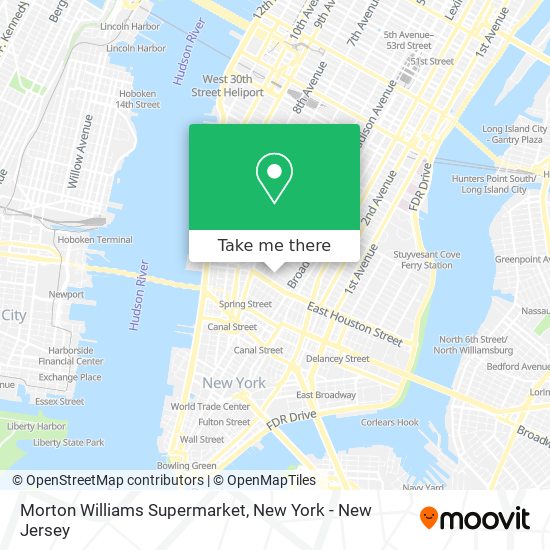 Mapa de Morton Williams Supermarket