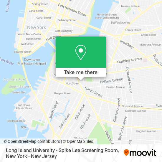 Long Island University - Spike Lee Screening Room map