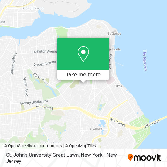 Mapa de St. John's University Great Lawn