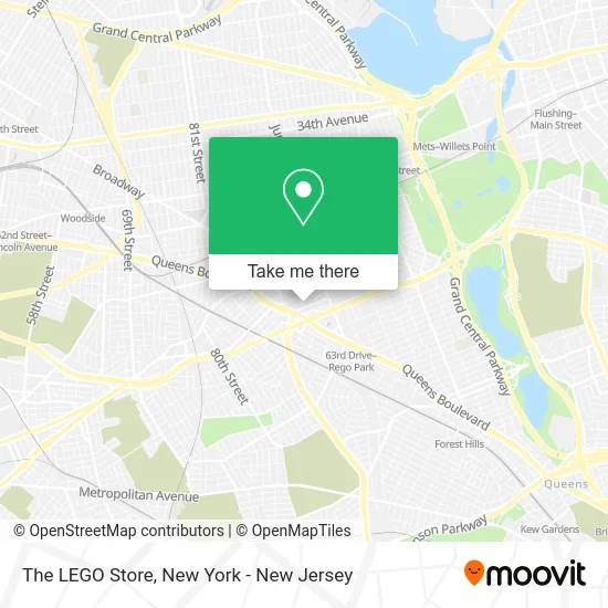 The LEGO Store map