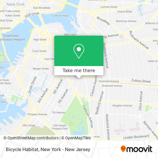Bicycle Habitat map