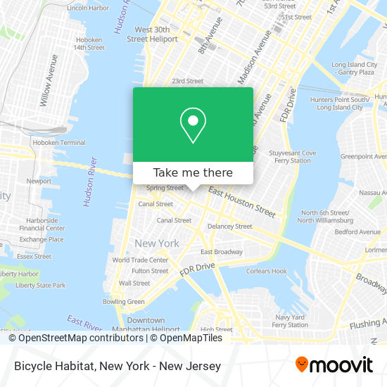 Bicycle Habitat map