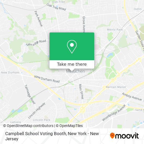 Campbell School Voting Booth map