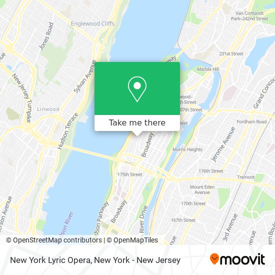 New York Lyric Opera map