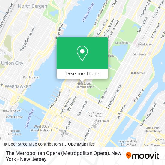 The Metropolitan Opera map