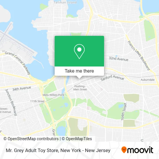 Mr. Grey Adult Toy Store map