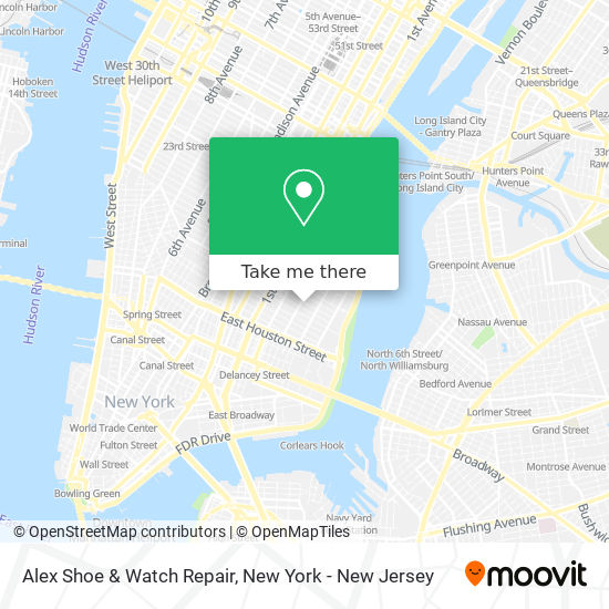 Alex Shoe & Watch Repair map