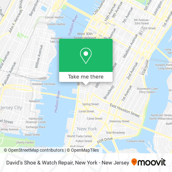 Mapa de David's Shoe & Watch Repair