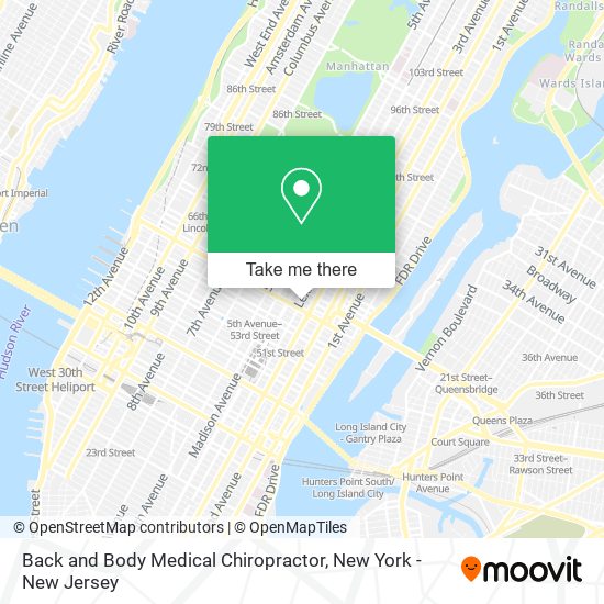 Mapa de Back and Body Medical Chiropractor