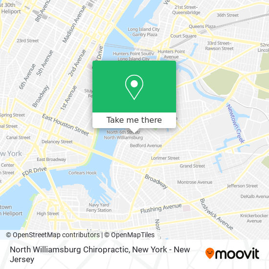 Mapa de North Williamsburg Chiropractic