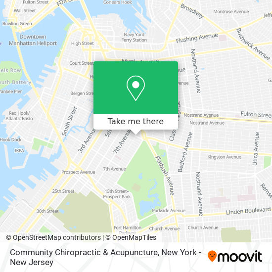 Community Chiropractic & Acupuncture map