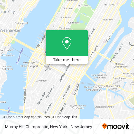 Murray Hill Chiropractic map