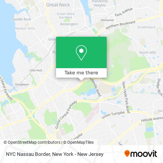 Mapa de NYC Nassau Border