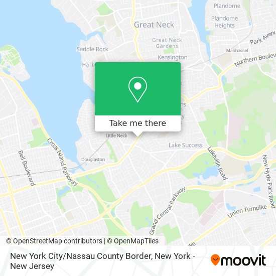 Mapa de New York City / Nassau County Border