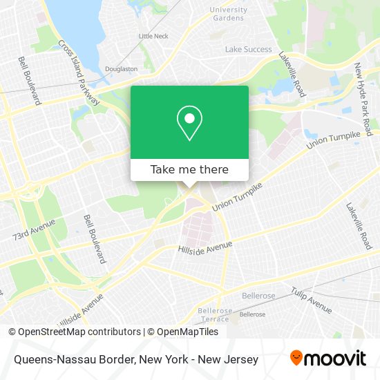 Queens-Nassau Border map