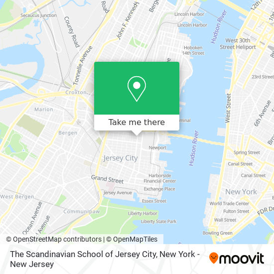 Mapa de The Scandinavian School of Jersey City